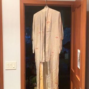 Vintage Silk Kimono Robe